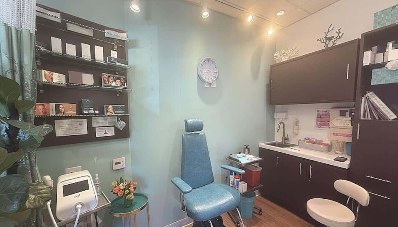 Inside the treatment room at Beauty Solutions Med Spa in Calabasas