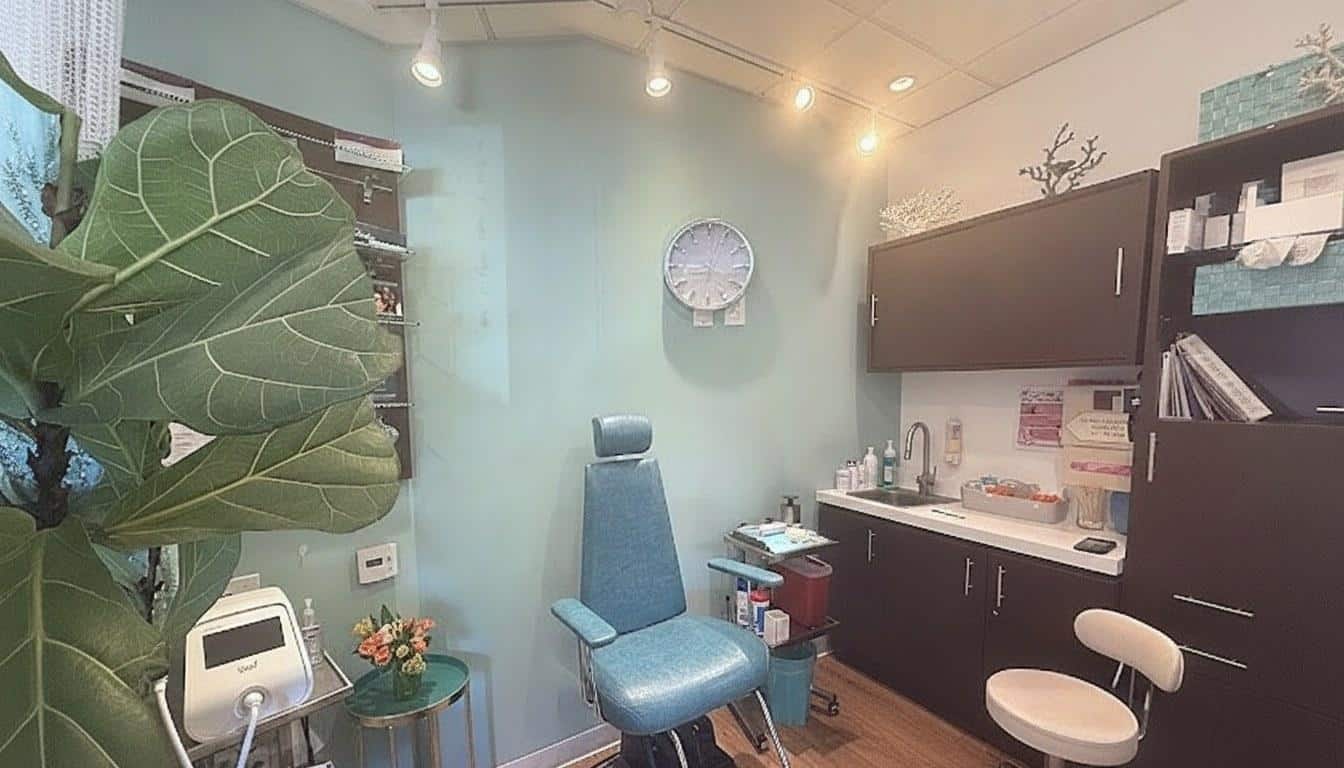 Inside the treatment room at Beauty Solutions Med Spa