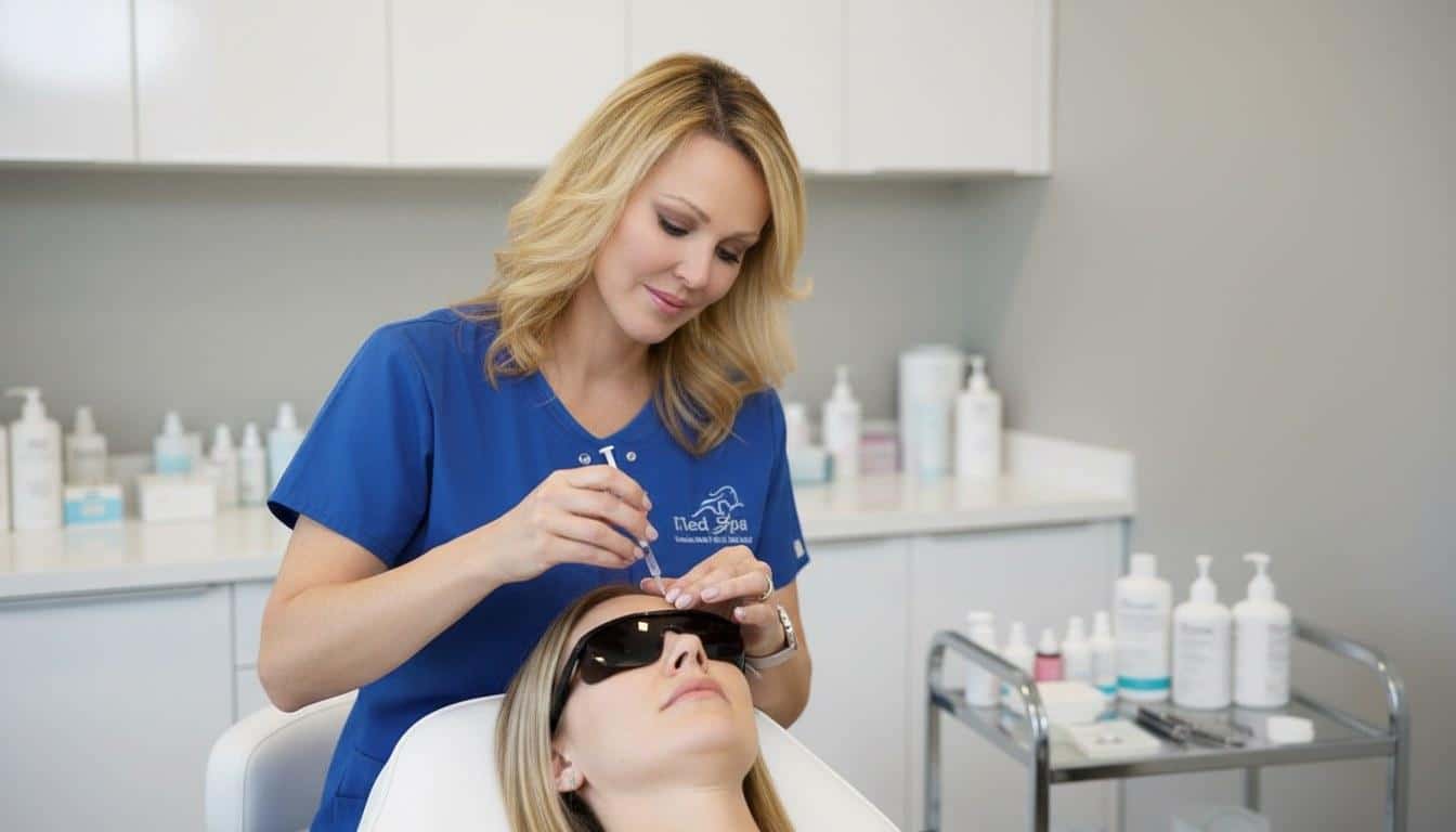 A botox treatment at Beauty Solutions Med Spa
