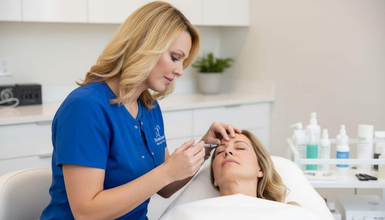 A botox treatment at Beauty Solutions Med Spa