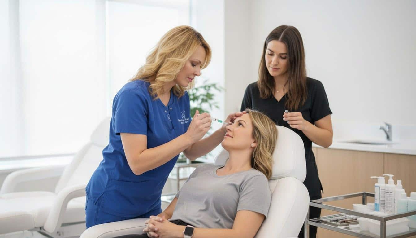A botox treatment at Beauty Solutions Med Spa