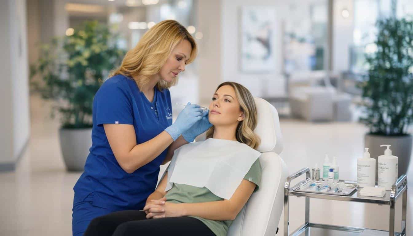 A dermal fillers treatment at Beauty Solutions Med Spa