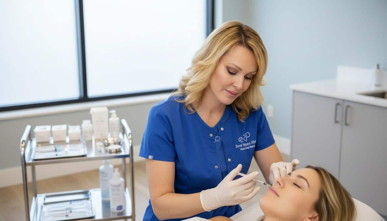 A dermal fillers treatment at Beauty Solutions Med Spa