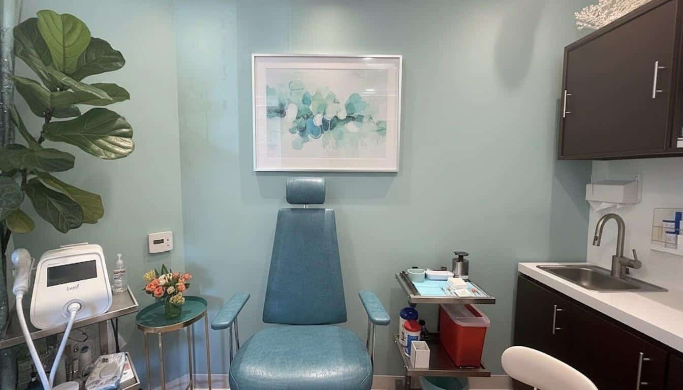 Inside the treatment room at Beauty Solutions Med Spa