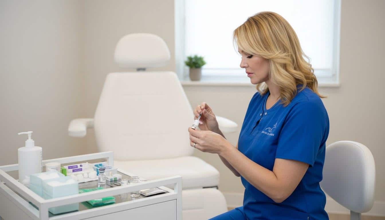 A botox treatment at Beauty Solutions Med Spa