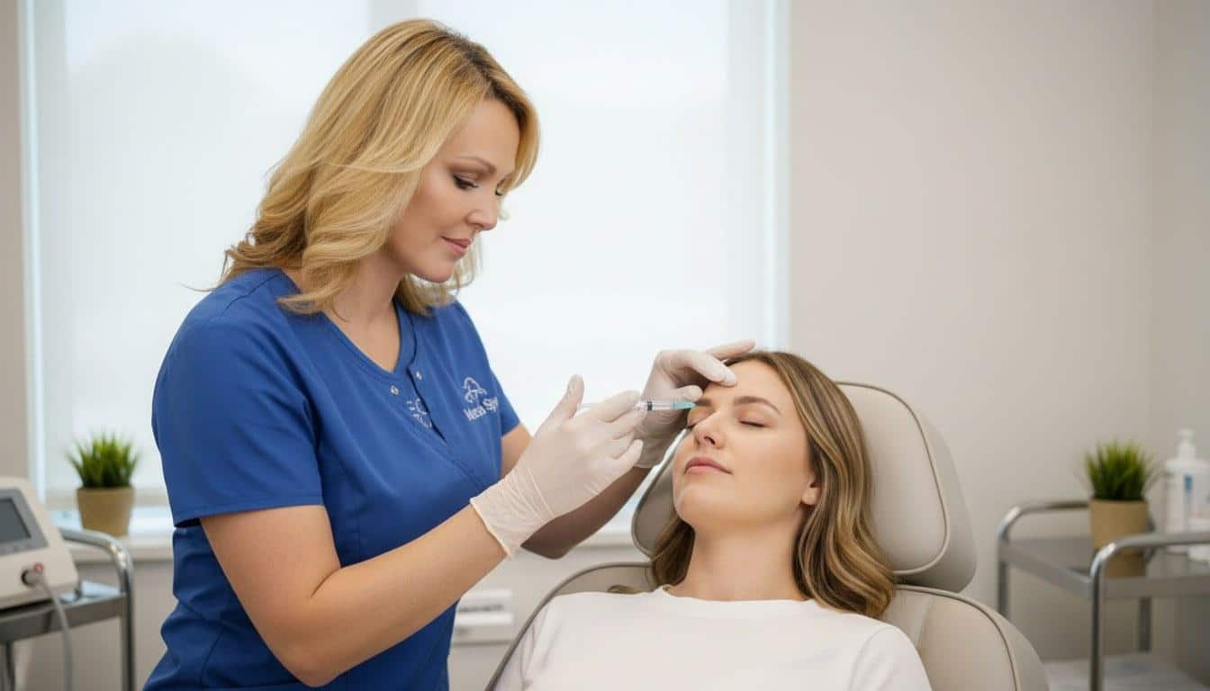 A botox treatment at Beauty Solutions Med Spa