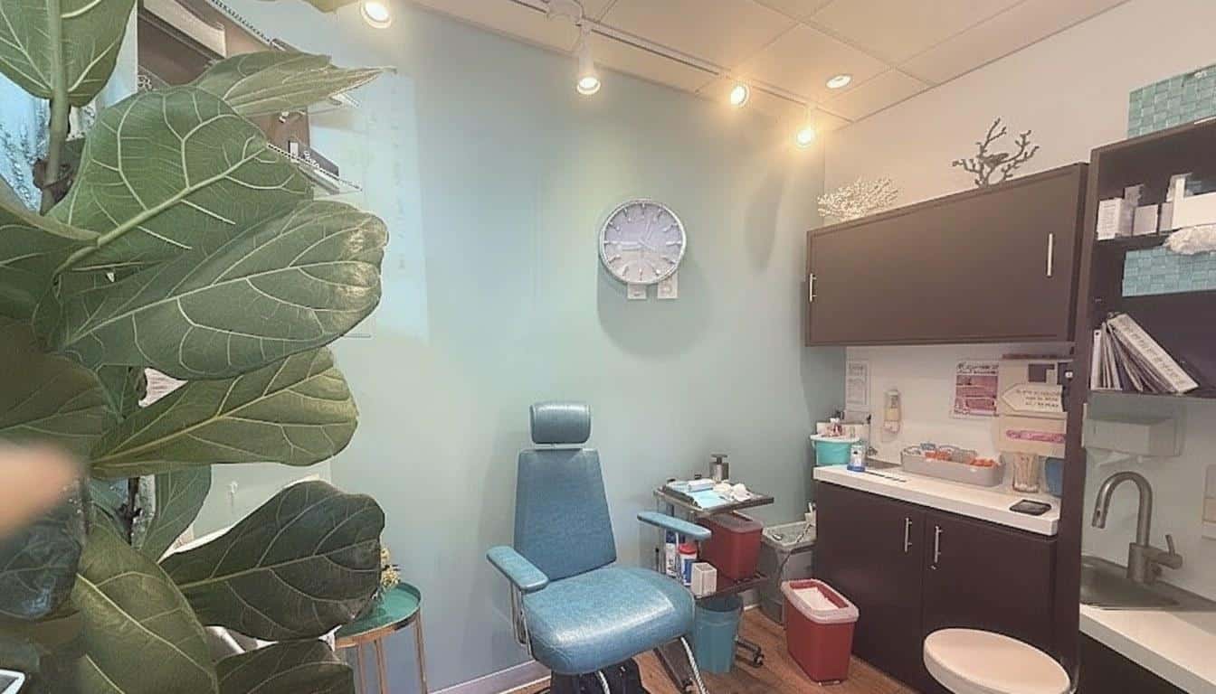 Inside the treatment room at Beauty Solutions Med Spa