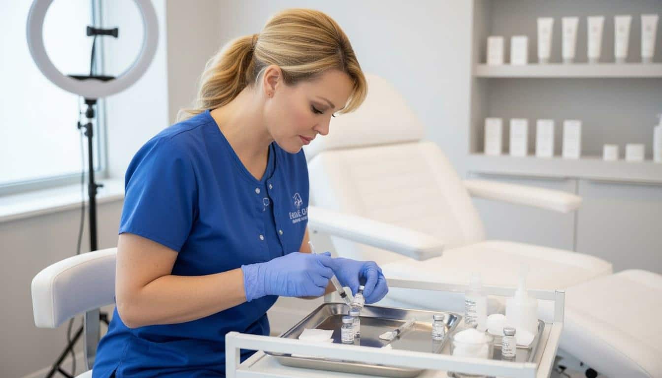 A botox treatment at Beauty Solutions Med Spa