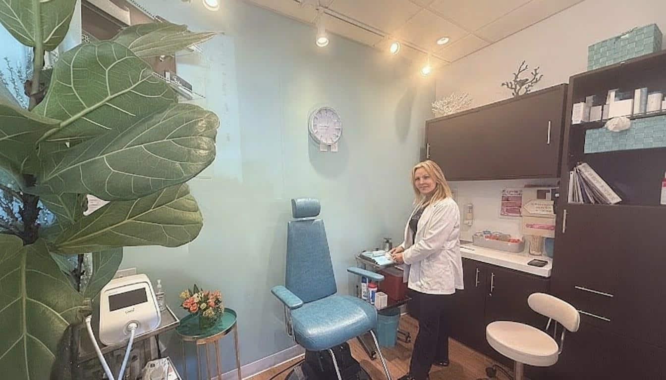 Inside the treatment room at Beauty Solutions Med Spa