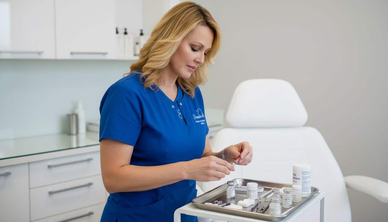 A botox treatment at Beauty Solutions Med Spa