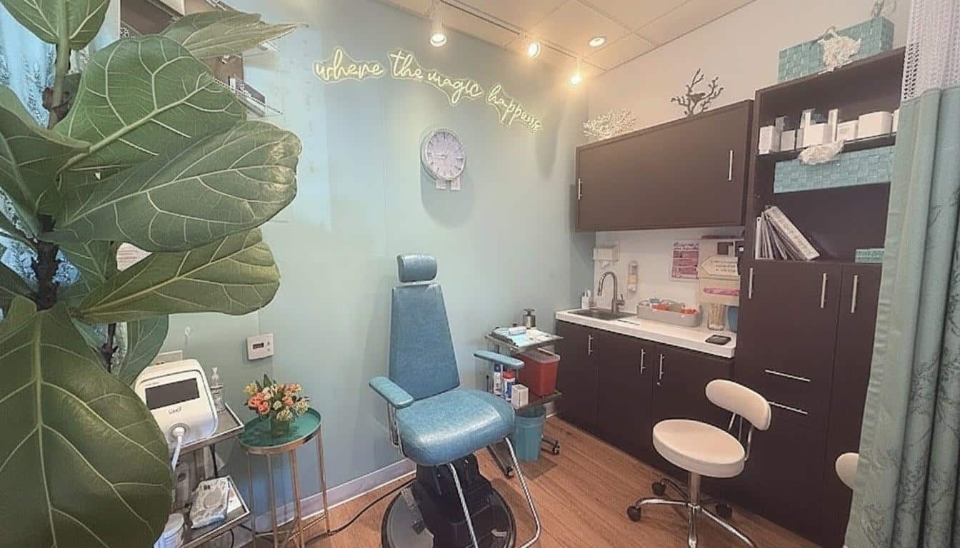 Inside the treatment room at Beauty Solutions Med Spa