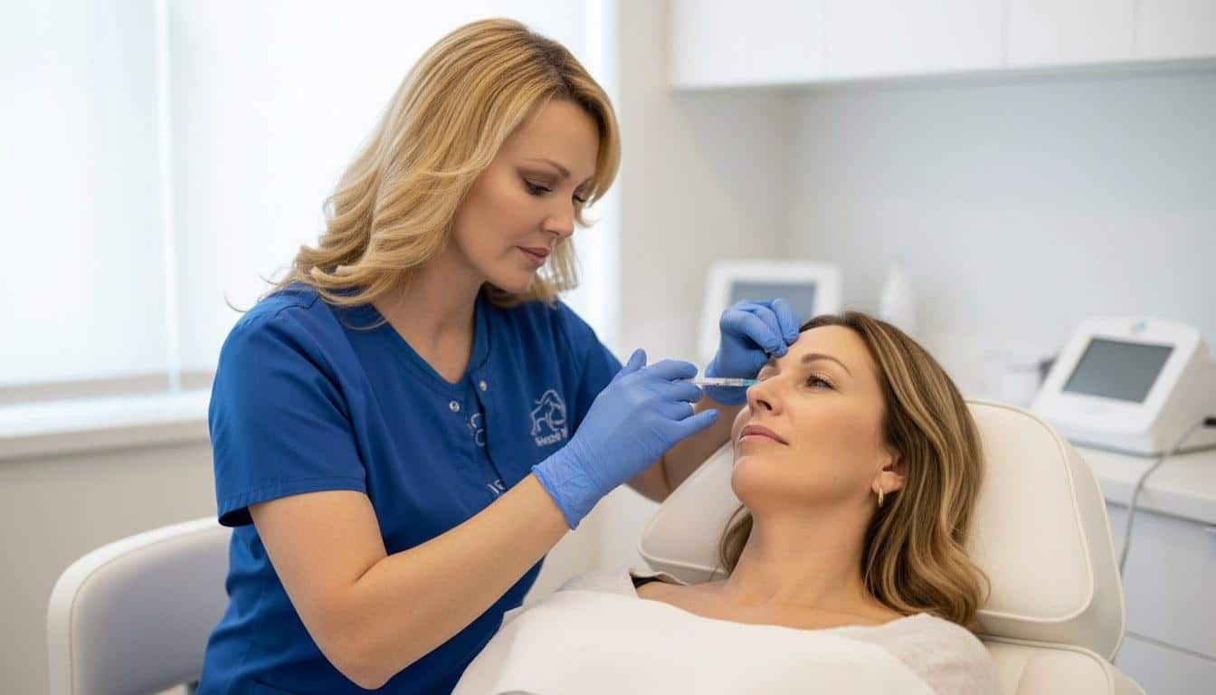 A botox treatment at Beauty Solutions Med Spa