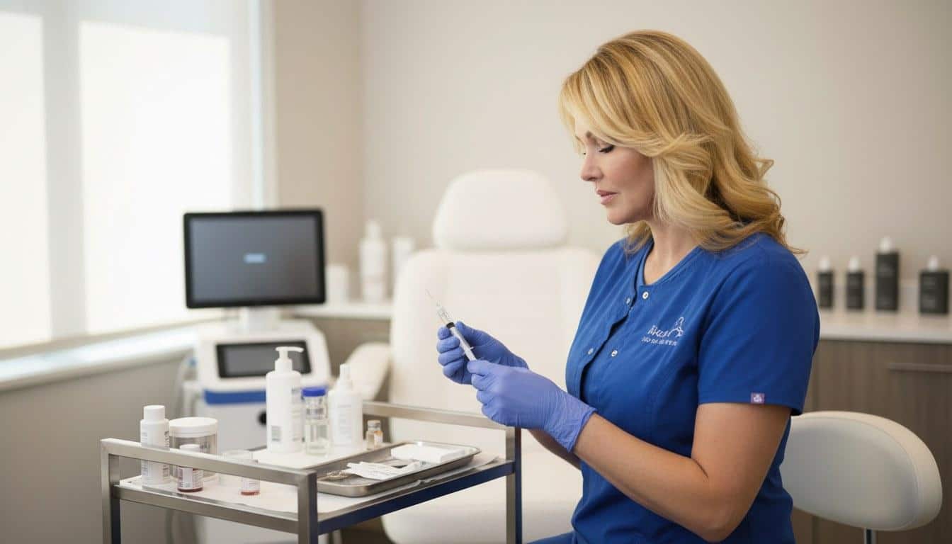 A botox treatment at Beauty Solutions Med Spa