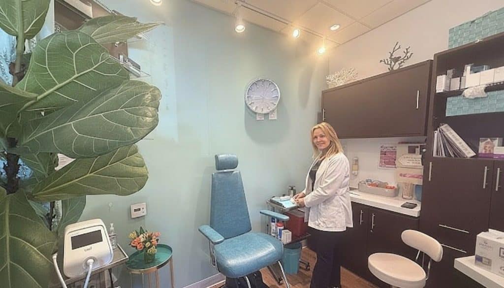 A dermal fillers treatment at Beauty Solutions Med Spa