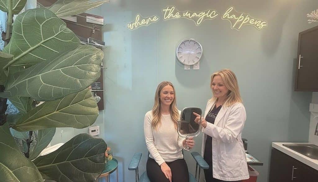 A botox treatment at Beauty Solutions Med Spa