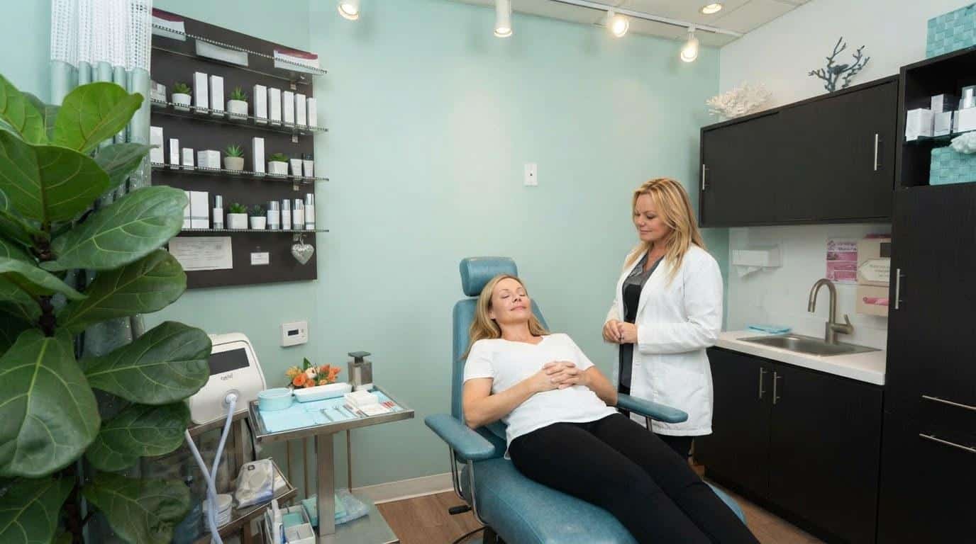 A botox treatment at Beauty Solutions Med Spa