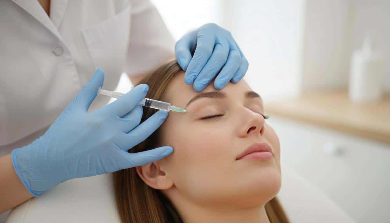 Close-up of a dermal fillers treatment at Beauty Solutions Med Spa