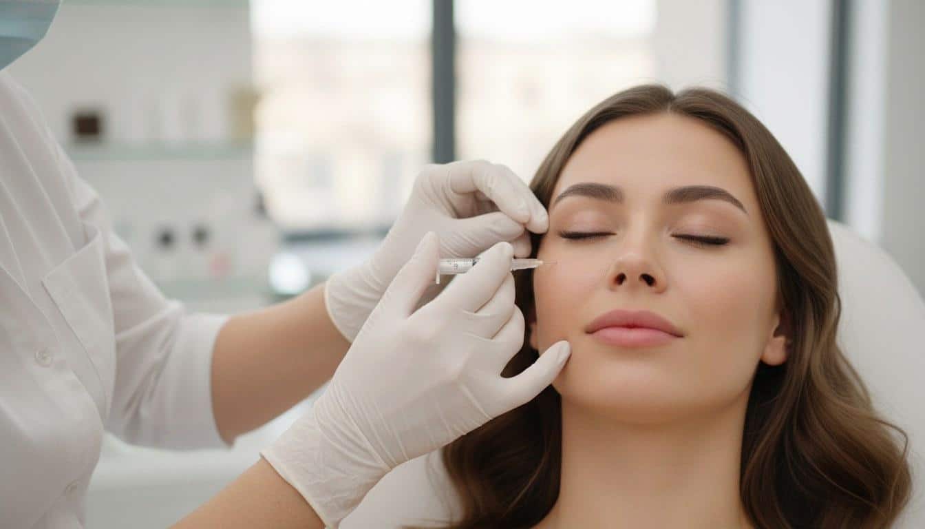 Close-up of a dermal fillers treatment at Beauty Solutions Med Spa