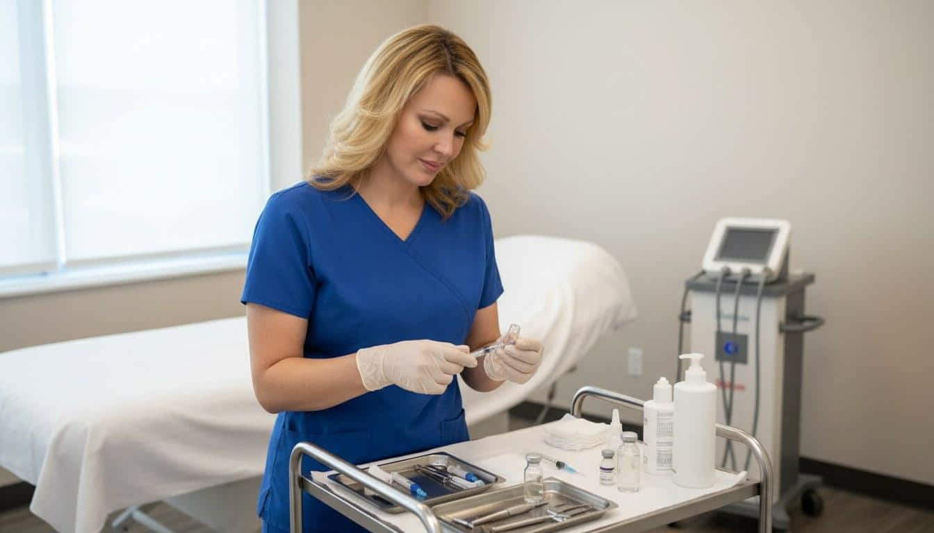 A treatment at Beauty Solutions Med Spa