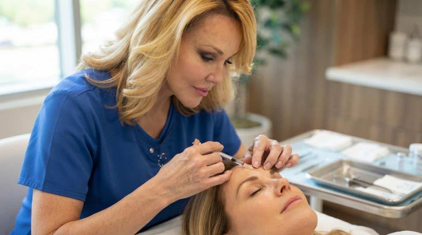 A botox treatment at Beauty Solutions Med Spa