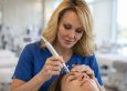 A microneedling treatment at Beauty Solutions Med Spa