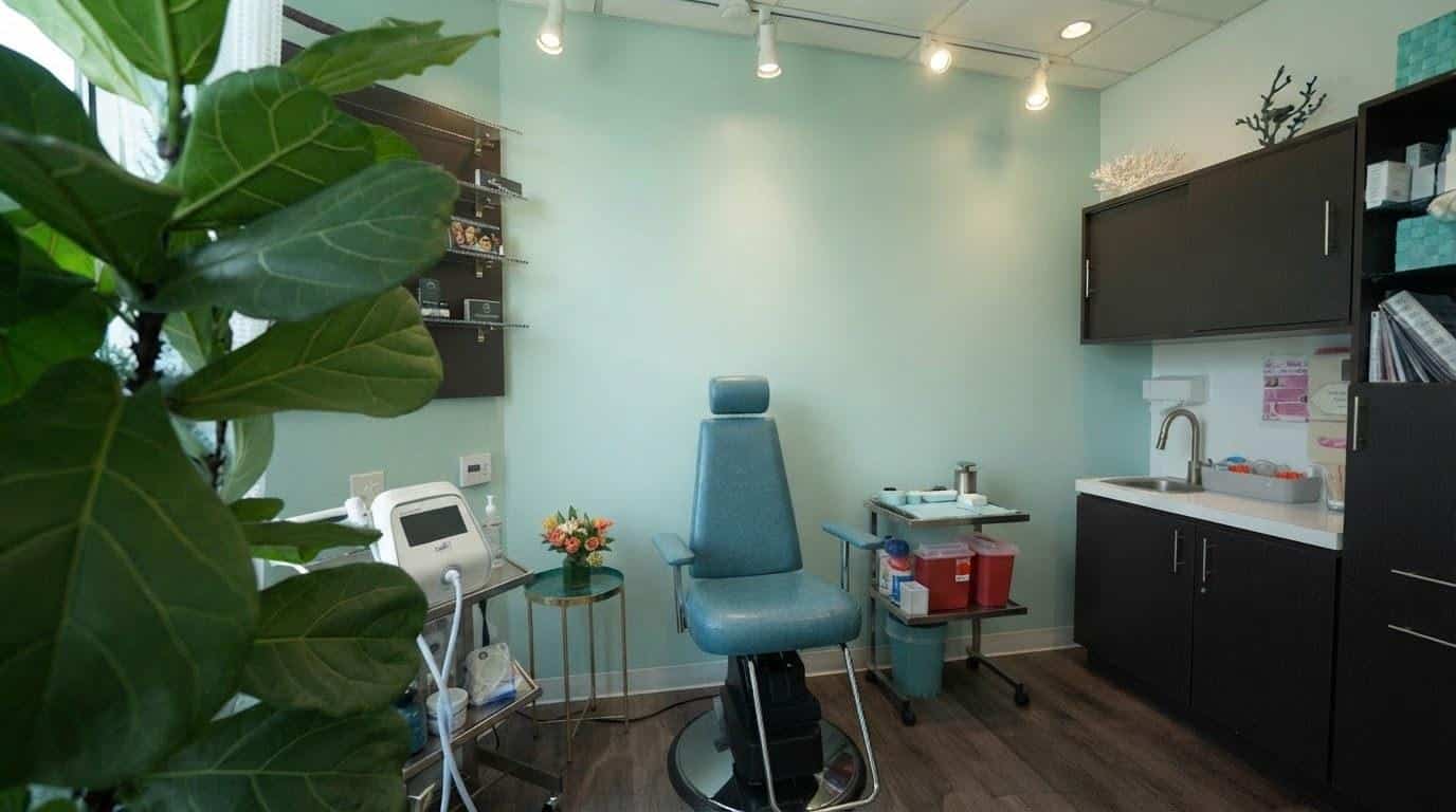A microneedling treatment at Beauty Solutions Med Spa
